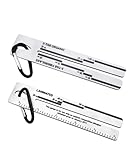 2Pcs 4/09 Shingle Gauge,Measuring Tool for Roof Shingle,Roof Pitch Gauge with Carabiner,Equipment for Measuring and Analyzeing The Thickness of Roof Tiles