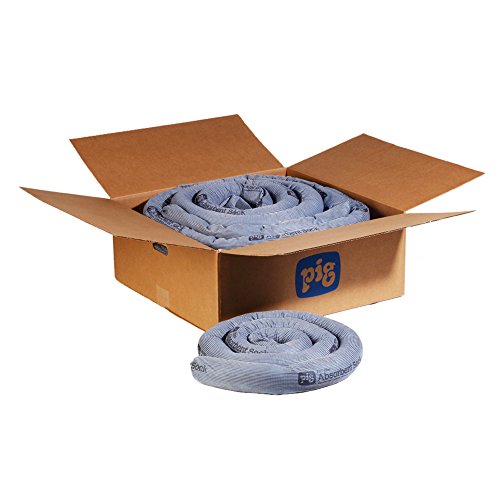 Pig PIG217 New Pig Blue Absorbent Sock Heavy Sock Forms Barrier & Prevents Spills From Spreading 8-Gal Absorbency 5 Inch X 10' 4 Socks Pig217 thumb #1