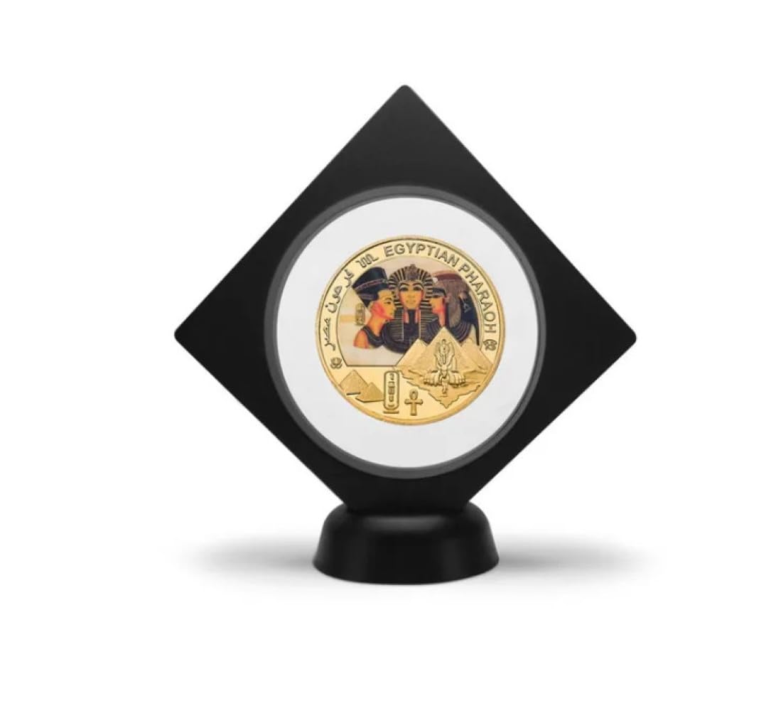 Minhbder Gold Commemorative Coins Egyptian Pharaoh Plated Challenge Coin Art Craft Souvenir Gift For Collection Home Decor