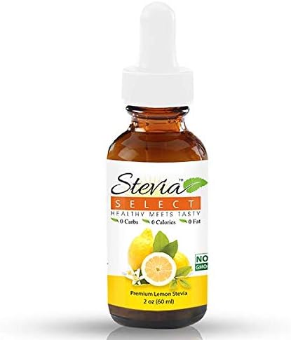 Stevia Drops-Stevia Select-Stevia Liquid Lemon Keto Flavor Drops-Sugar Free Syrup-Sugar Substitute for Baking Keto Desserts-2 Oz.Stevia Flavored Drops-Best Stevia Liquid Guaranteed