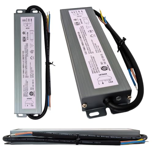 Outdoor Power Supply 12V 200W and 360W IP67 Ballast Power Adapter for LED Strips and CCTV Input AC 115-220V 50/60Hz Output DC 12V 16.6A and 30A Ideal for Installations (200W 12V 16.6A)