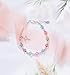 Precious Pieces Children's Sterling Silver First Communion Rosary Bracelet with High-End Crystals and Cross for Girls (6-6.5