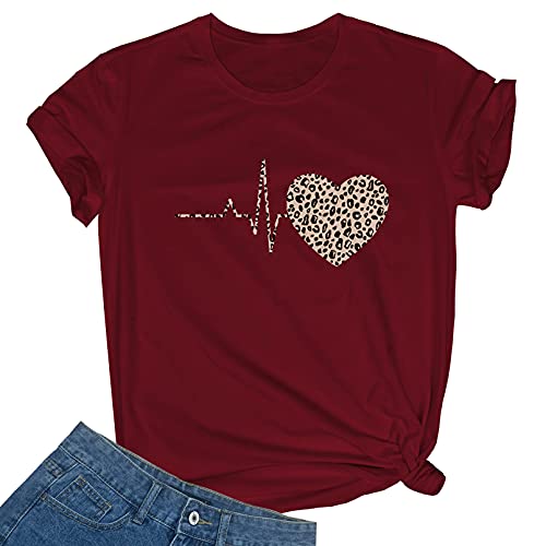 BLACKMYTH Women Graphic Cute T-Shirts Cotton Tops