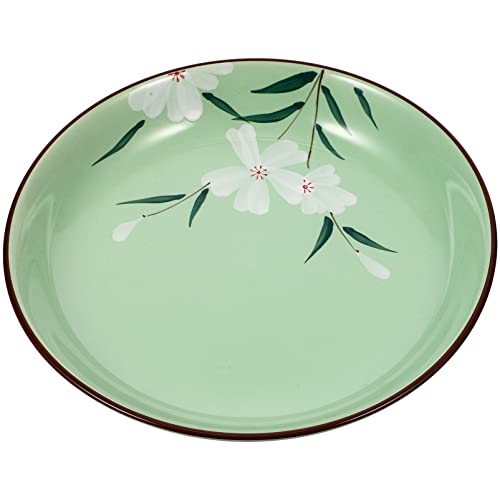 BESTonZON Platos De Cena De Cerámica Platos Redondos para Servir Platos De Porcelana Platos De Carne De Bocadillo De Dulce 8 Pulgadas para Pizza Pasta Ensalada Postre Cover