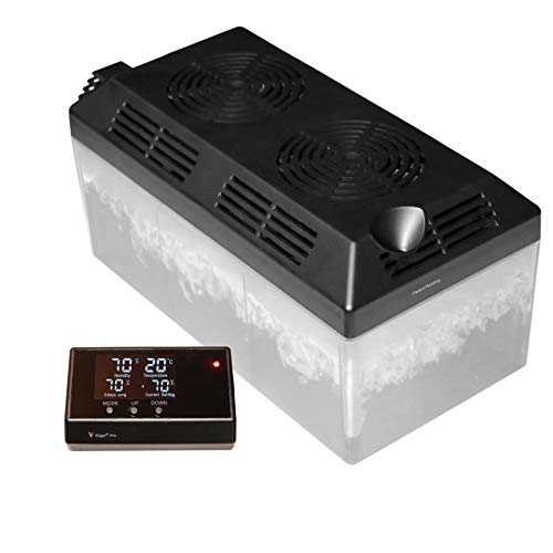 Le Veil Electric Cabinet Humidifier System for Wooden Cabinet (10~55CBFT) 40%~90% RH Humidity...