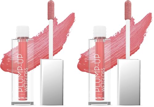 Image of Swiss Beauty Plump-Up Wet lightweight Lip Gloss with High Shine Glossy Finish For Fuller and Plump Lips | Shade- Date Night, 2ml| (Pack of 2)