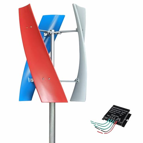 ☑【Ampie applicazioni】Questo generatore eolico verticale può essere utilizzato in un sis-tema ibrido con pannelli solari, sistemi fotovoltaici per uso domestico, lampioni a LED, sale macchine, applicazioni industriali, marine, camper, barche, fattorie, ecc.
