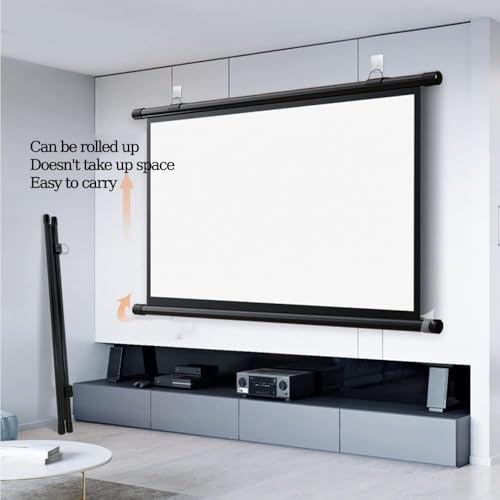 Pantalla manual 40 pulgadas proyección 4:3 para hogar miniatura 3
