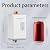 3000W Tankless Water Heater 110V, Electric Instant Hot Water Heater for Under Sink, Vertical Mount, 304 Stainless Steel Fittings, White (Indicator Light)