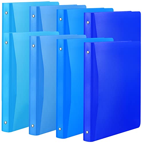 Classeur bleu à 3 anneaux souple pour éviter les feuilles volantes à l'école