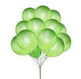 UTOPP 100 pcs Light Green Balloons 12 Inches Thick Latex Helium Balloons 9.88 Oz/bag for St Patricks Day Carnival Festival Birthday Party