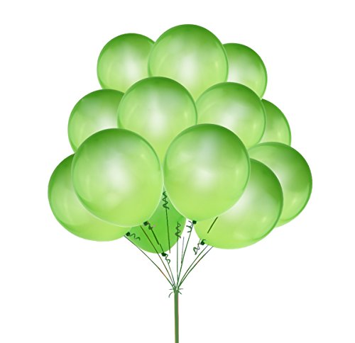 UTOPP 100 pcs Light Green Balloons St. Patrick Day Decoratins Irish Lucky Balloons 12 Inches Green Thick Latex Helium Balloons for Carnival Festival Birthday Party