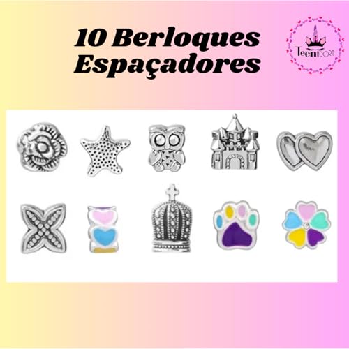 Kit Montagem de Pulseira Berloque- Lindo presente para adoleste menina e criança ! Maravlhoros Pinge
