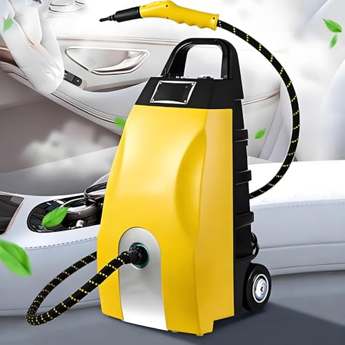 Limpiador A Vapor, Limpiador A Vapor Manual Multiusos De 2500 /3000W Con 6 Accesorios, Calentamiento En 40 Segundos Para Cocina, Auto, Suelos Y Aire Acondicionado(Yellow,110V)