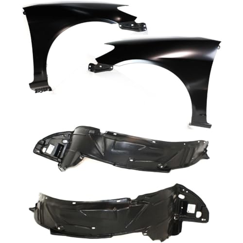 VXTMXEWTPC Auto Body Repairs Set of 4 Front Driver & Passenger Side for Honda for Civic 2004-2005 Left Right (Steel)