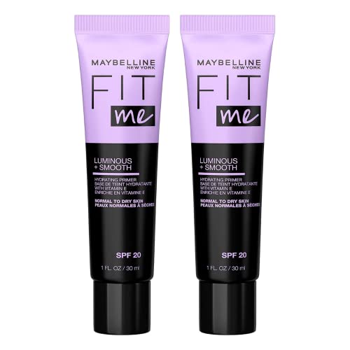 2 x Maybelline Fit Me Luminous and Smooth Primer SPF 20 - Normal to Dry Skin