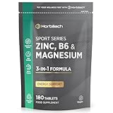 Zink Magnesium B6 Komplex | 6 Monate Vorrat - 180 Vegan Tabletten | Premium Formula | von Horbaach
