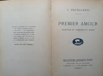 Paperback Premier amour. Traduction de J. Schiffrin et C. Monnin [French] Book