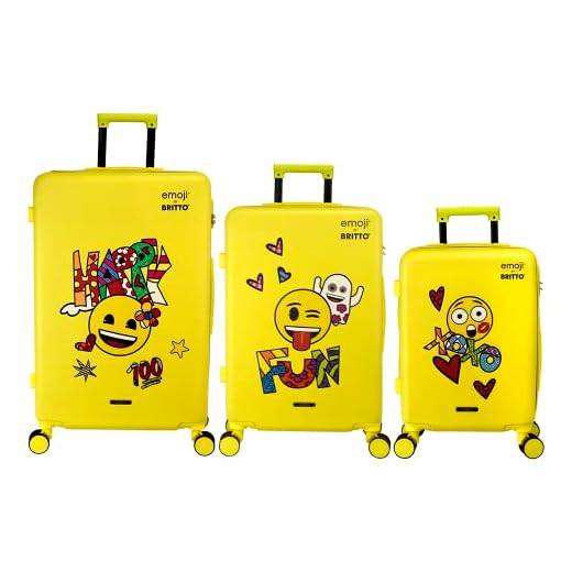 Mala 24" by Romero Britto, ABS, Amarela