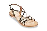 tropeziennes schuhe Leder LES TROPEZIENNES PAR M. BELARBI Damen Hipaz Sandale, Mehrfarbig, 40 EU