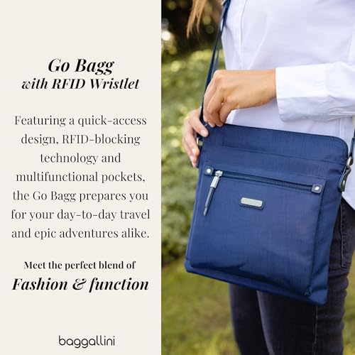 Image of Baggallini womens Go Bagg With Rfid Phone Wristlet