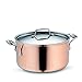 Produktbild Kela 11147 Fleischtopf mit Deckel, 3-Schicht Kupfer, Induktionsgeeignet, 4,8 l, 24 cm Durchmesser, Stratum, Kupfer