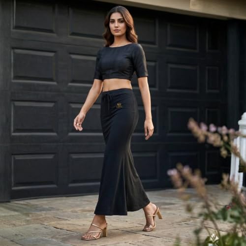 Image of Women's Saree Shapewear - Slim Fit Stretchable Petticoat for Sarees | Comfortable Waistband | Body Shaping Underskirt