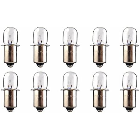 10 Pack XPR18 - Xenon Miniature Indicator Bulb - 18 Volt - 0.6 Amp - B3 ...