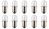 10 Pack XPR18 - Xenon Miniature Indicator Bulb - 18 Volt - 0.6 Amp - B3-1/2 Bulb - SC Mini Flange...