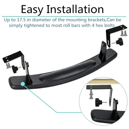 Image of Golf cart Rear View Mirror, HKOO 16.5 inch Extra Wide 180 Degree Panoramic Rear View Mirror Fit for Golf Cart EZGO Club Car Yamaha(Golf cart Mirrors)
