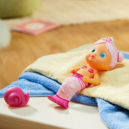 Bloopies Sweety Mermaid Doll that Throws Water and Makes Bubbles, Bath Toy for +18 Months, Pink