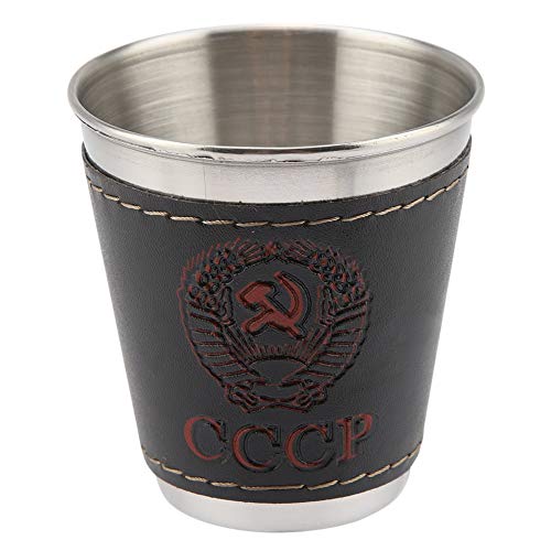 Shot Glasses 4Pcs, 70Ml Stainless Steel Shot Cups With Pu Leather Cover And Case Reusable Unbreakable Shot Glasses Travel Drinkware #TOP7