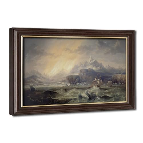 Impression sur toile HMS Erebus John Wilson Carmichael 50x76cm