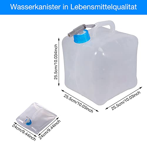 CLIUNT Tanica Acqua con Rubinetto, 15L Contenitore...