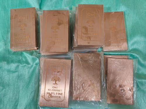 Image of 1kg Pure Copper Bar 99.9% Fine | 1000g Solid Bullion Block | Investment, Vastu, Industrial Raw Material, Collecting, Casting & Decorative Use