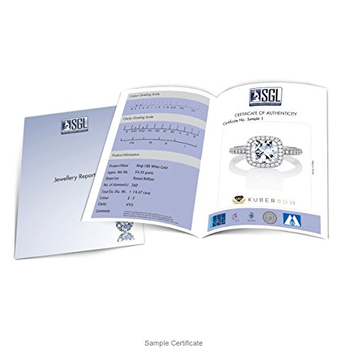 KuberBox Dangling Pearl Yellow Gold and Diamond Drop Earrings - Image 5