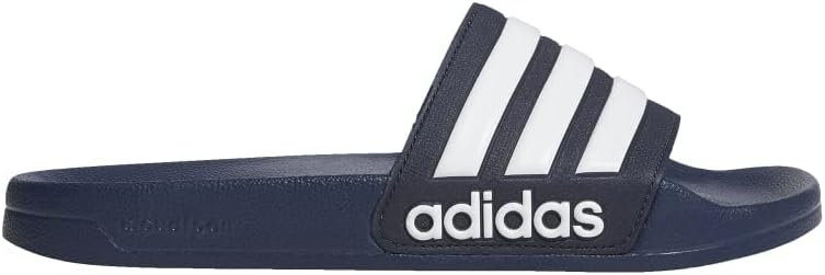 adidas Men's Adilette Shower Slides 4 Collegiate Navy/White/Collegiate Navy