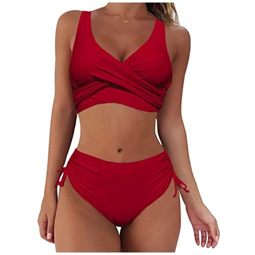 Jarseila Dames badpak crossover bikini set tweedelig dames elegant hoge taille badmode V-hals push-up bikini - Image 3
