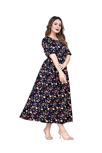 Image of Printed Midi Dress for Women (M /L /XL /2XL)
