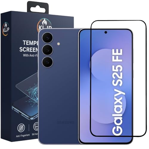 Image of Military-Grade Gorilla Tempered Glass For Samsung S25 FE With Installation Kit | Edge to Edge Coverage | Black
