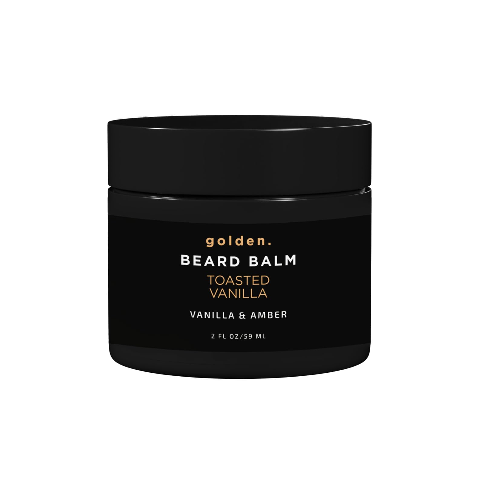 Golden Grooming Beard Balm | Unique Masculine Scent | Shea Butter for Beard Growth | Tames, Moisturizes & Styles – Toasted Vanilla, 2oz