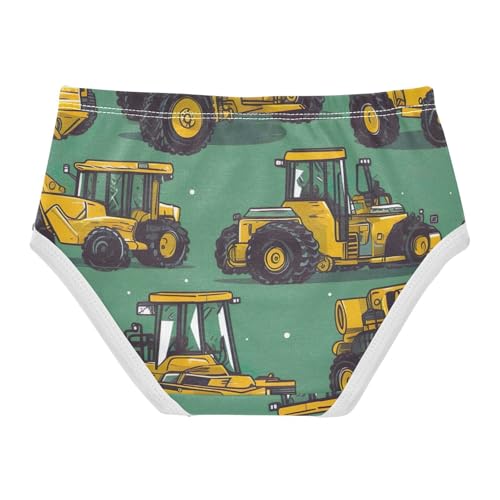 Construction Machinery Cotton Toddler Underwear, Cotton Girls Underwear, 2T–8 Years2