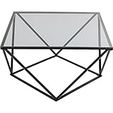 Tavolino Quadrato: Ottimo per gli amanti del look puro, questo tavolino quadrato in vetro con struttura geometrica in acciaio inox lucido aggiunge un tocco di eleganza