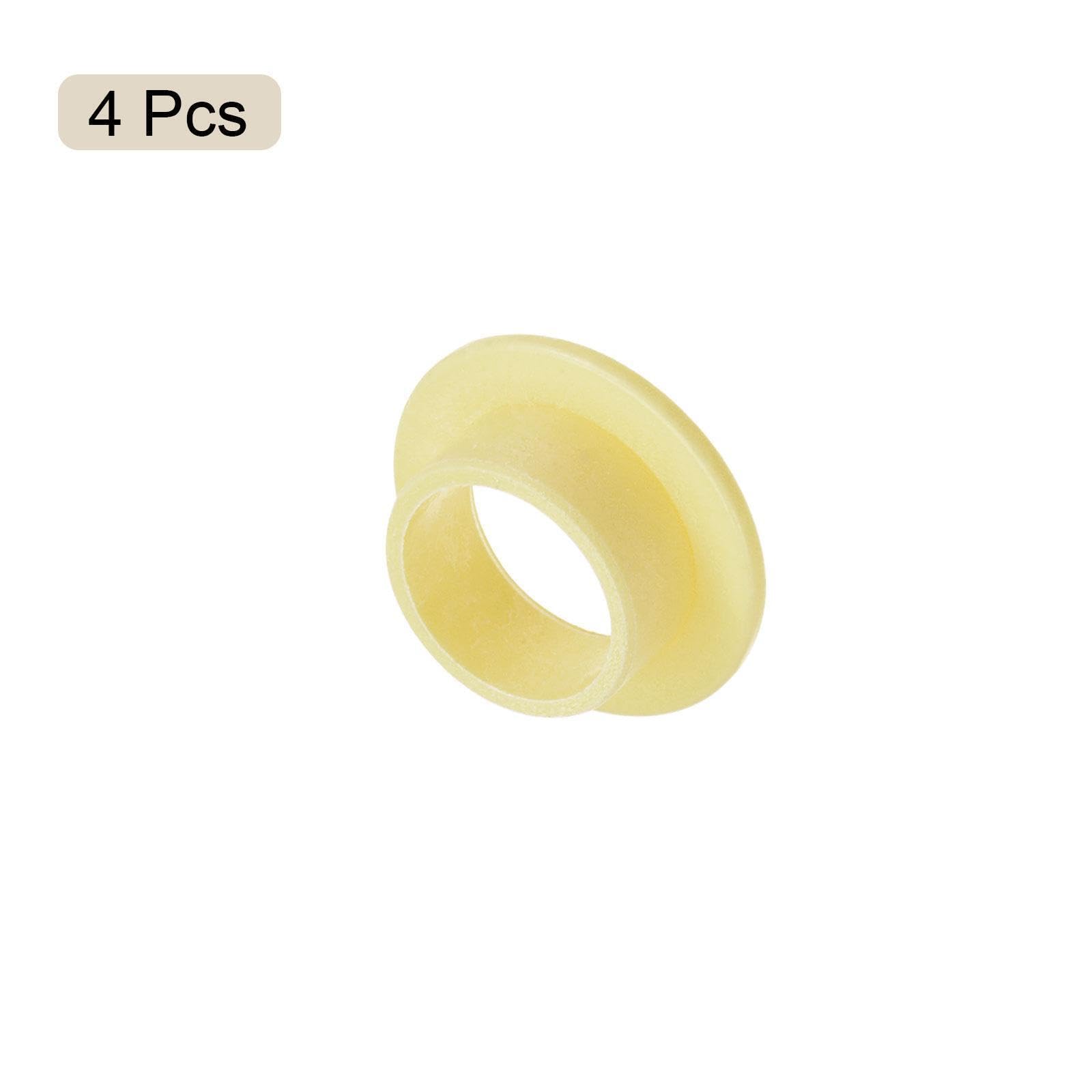 Tool Parts and Accessories Flanged Sleeve Bearings 10mmx12mmx6mm POM Wrapped Oilless Bushings Yellow 4pcs (#CN-140824-04627)