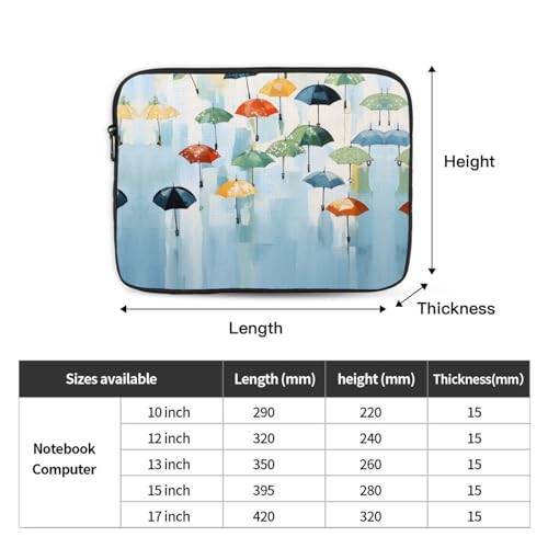 Funda para portátil 17 pulgadas con diseño de pintura al óleo miniatura 3