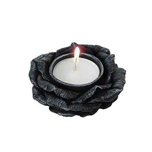 Alchemy Gothic V35 Nero Rose lumino portacandela