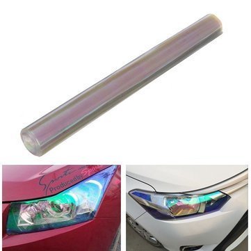WorldCare® 30Cmx120Cm Transparent Tint Film Sticker Decal Wrap For Foglight Tail Lamp
