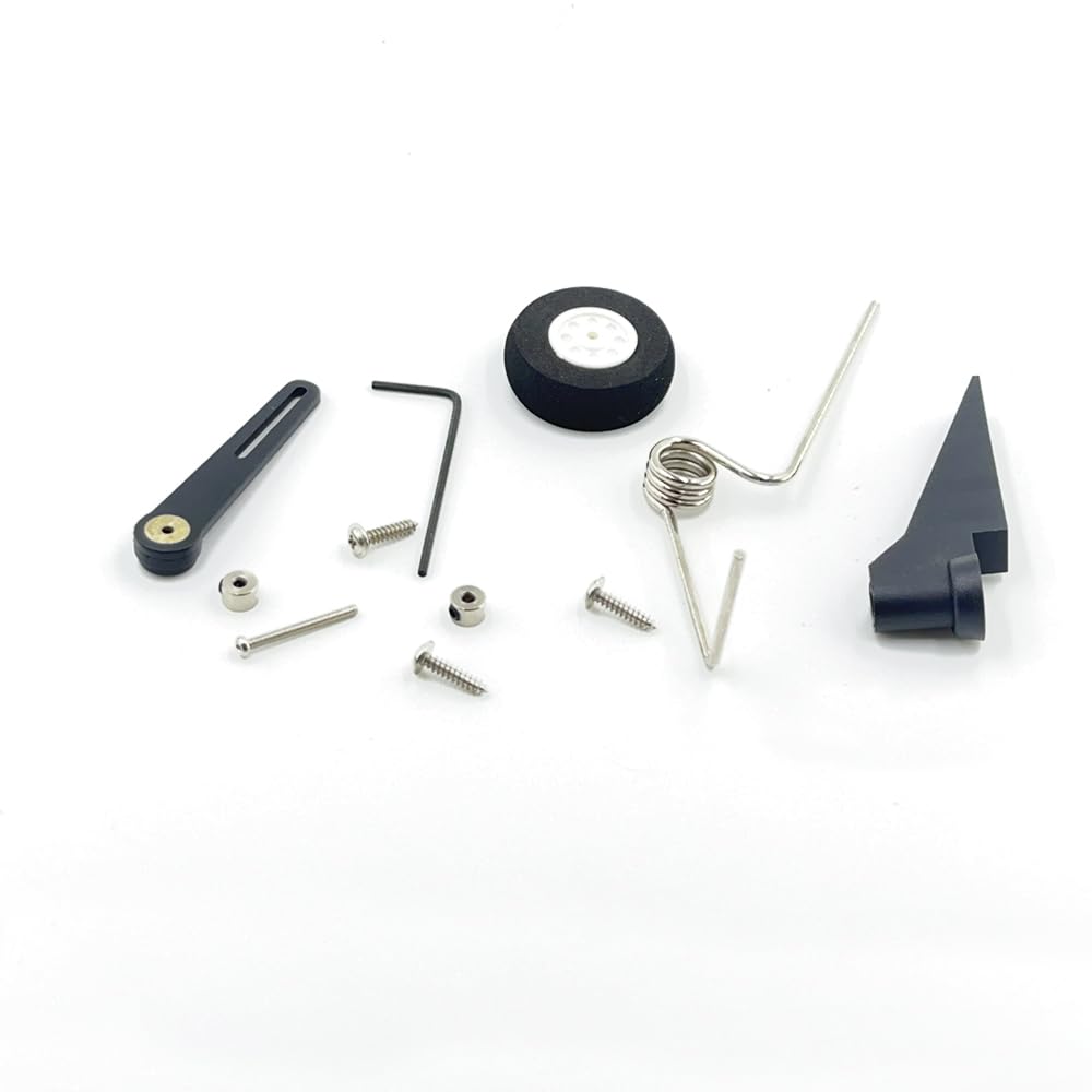 RC Airplane Tail Wheel Bracket Assembly for RC Plane Helicopter DIY Model Aircraft Landing Gear Replacement Parts (60-90 Level)