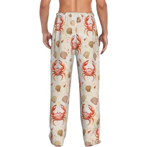Jellyfish Floral Mens Pajama Pants Cozy Lounge Baggy Lightweight Pj Pants Lounge Bottoms With Elastic Waist3