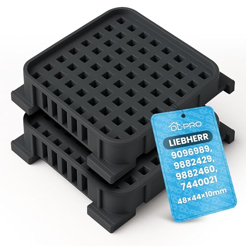 DL-pro Juego de 2 filtros de carbón activo Fresh Air 48 x 44 x 10 mm para Liebherr 9096989 9882429 9882460 7440021 filtro de carbón, filtro de olores, filtro de aire, filtro interior para frigorífico,